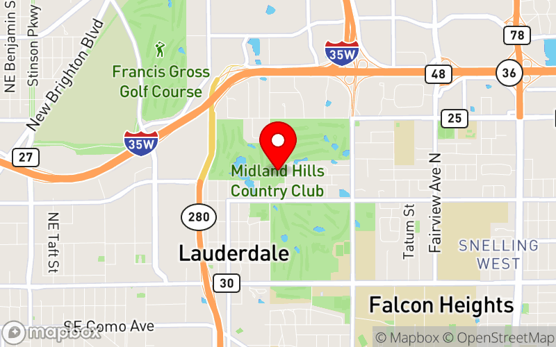 Map for MAGIC Annual Conference 2023 at Midland Hills Country Club, Roseville, MN