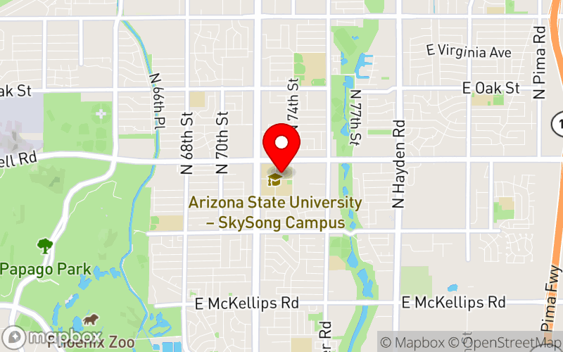 Map for 2nd Annual MHMAZ Conference at 1475 N Scottsdale Rd #200, Scottsdale, AZ 85257