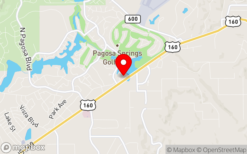Map for 45th Fall Institute for Psychiatric Advanced Practice Nurses at 3505 W U.S. Hwy 160, Pagosa Springs, CO 81147, USA Map for 45th Fall Institute for Psychiatric Advanced Practice Nurses at 3505 W U.S. Hwy 160, Pagosa Springs, CO 81147, USA