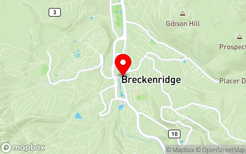 Map for 2024 Behavioral Health Training Conference at Beaver Run Resort, Breckenridge, CO