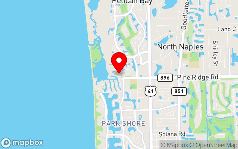 Map for 2024 Annual Meeting and Scientific Symposium at 475 Seagate Dr, Naples, FL 34103