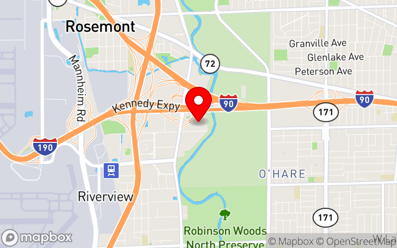 Map for 2024 Annual Conference - National Association of Peer Supporters at 9300 W Bryn Mawr Ave, Rosemont, IL 60018 Map for 2024 Annual Conference - National Association of Peer Supporters at 9300 W Bryn Mawr Ave, Rosemont, IL 60018