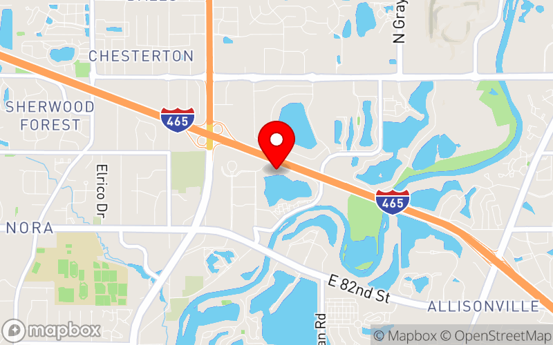 Map for NAMI Indiana State Conference at 3645 River Crossing Parkway, Indianapolis, IN 46240