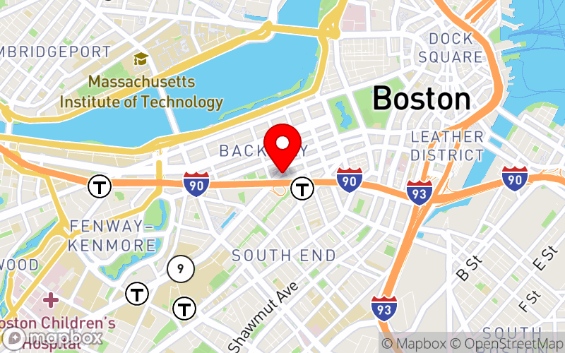 Map for Psychopharmacology 2024 at 10 Huntington Avenue, Boston, MA 02116, United States