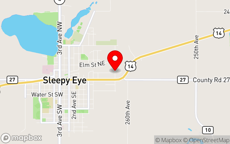 Map for South-Central Minnesota Mental Health and Wellness Conference at 110 12th Ave NE, Sleepy Eye, MN 56085