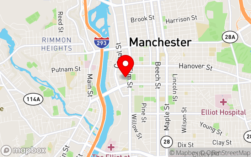 Map for 2024 NH Behavioral Health Summit at 700 Elm Street, Manchester, United States