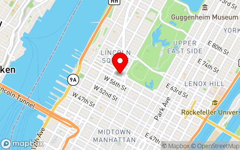 Map for The Intersection of Finance & Mental Health at 1 Columbus Cir, New York, NY 10019, USA