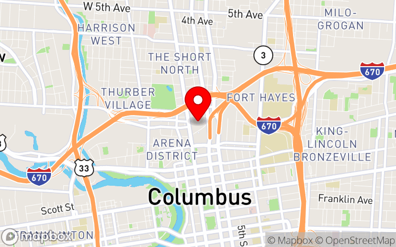 Map for The 2024 Midwest Suicide Prevention and Mental Health Summit at Greater Columbus Convention Center, Downtown Columbus, Ohio