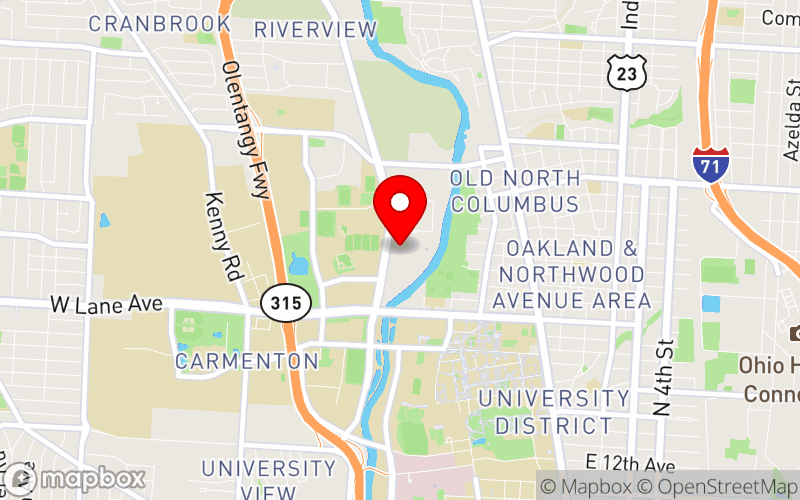 Map for 2024 African American Behavioral Health Conference at 2400 Olentangy River Rd, Columbus, Ohio 43210