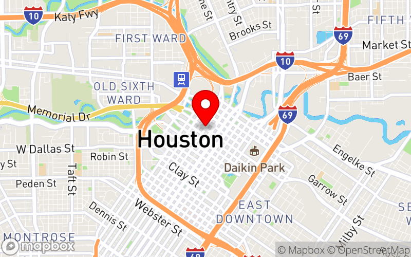 Map for NOAHCON 24 at Houston, Texas