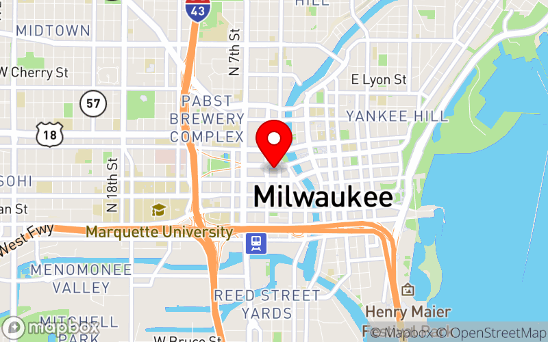 Map for 2024 Annual Meeting at 333 W Kilbourn Ave, Milwaukee, WI 53203 Map for 2024 Annual Meeting at 333 W Kilbourn Ave, Milwaukee, WI 53203