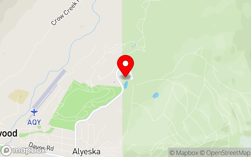 Map for 2025 Alaska Psychiatric Association CME Meeting at 1000 Arlberg Avenue, Girdwood, AK 99587, USA