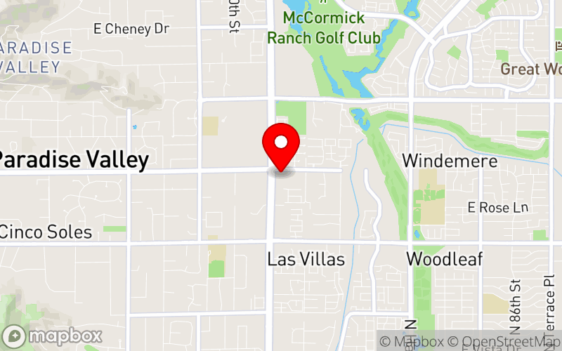 Map for Real Psychiatry 2025 at 6333 N Scottsdale Rd, Scottsdale, AZ 85250