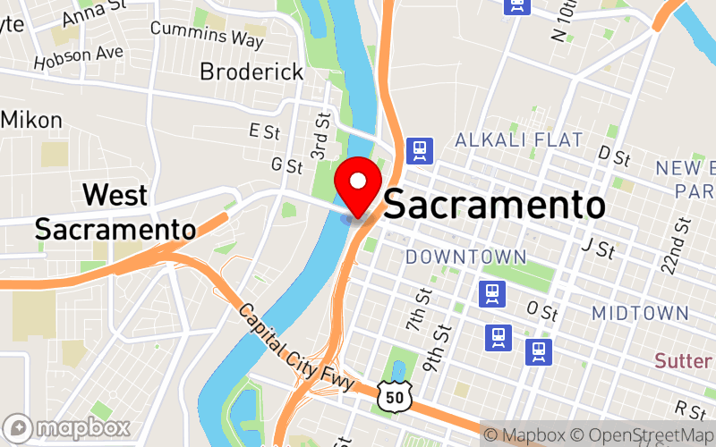 Map for 2025 Annual Meeting at 100 Capitol Mall, Sacramento, CA 95814