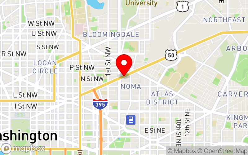 Map for Advocacy Day 2025: 10th Annual DC Hill Day at 33 New York Avenue NE, Washington, DC 20002-3325, United States