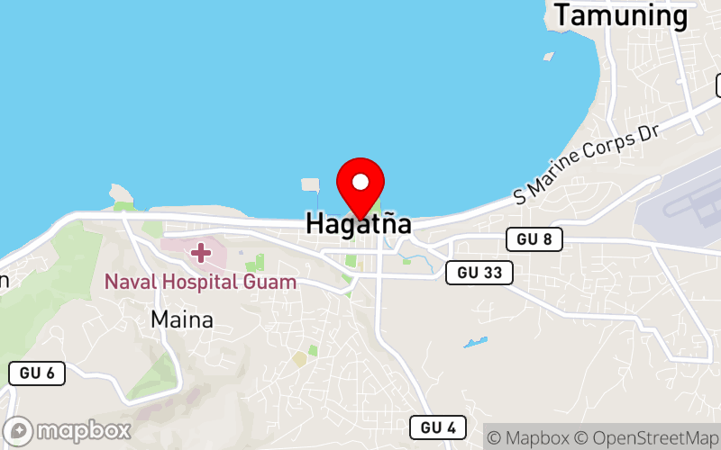 Map for 2025 Guam Conference at The Westin Guam Resort, Hagatna, Guam, 96932