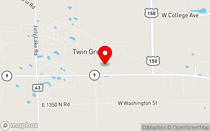 Map for 2025 Rural Mental Health Summit at 14171 Carole Drive, Bloomington, IL 61705