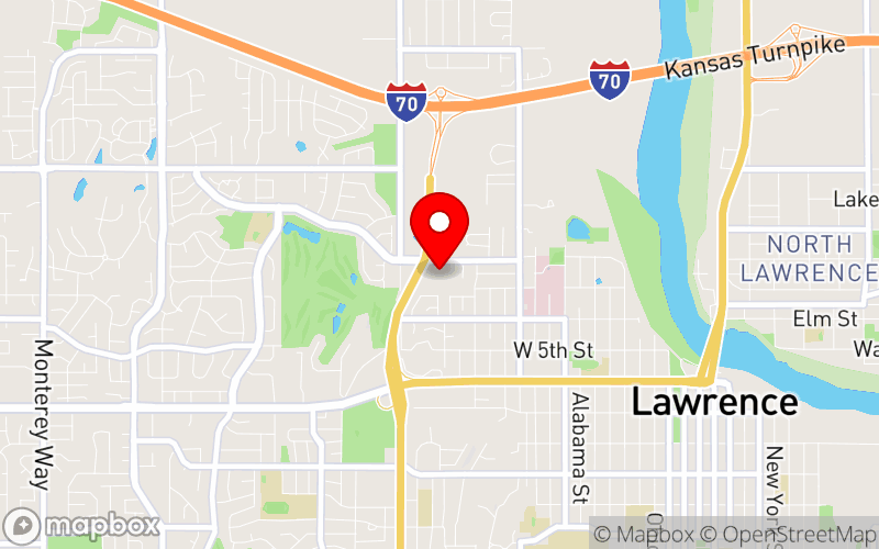 Map for Assisted Living Conference- 2025 at 200 McDonald Dr, Lawrence, KS 66044