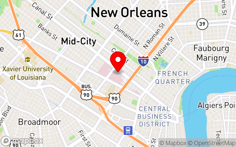 Map for 2025 Annual Spring Conference at 2000 Canal St, New Orleans, LA 70112 Map for 2025 Annual Spring Conference at 2000 Canal St, New Orleans, LA 70112