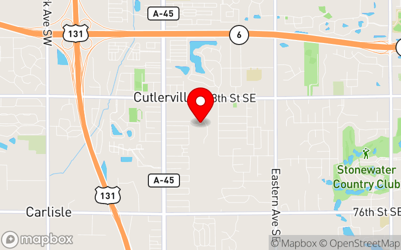 Map for APNA Michigan Chapter Conference 2025 at 300 68th Street SE, Grand Rapids, MI 49548