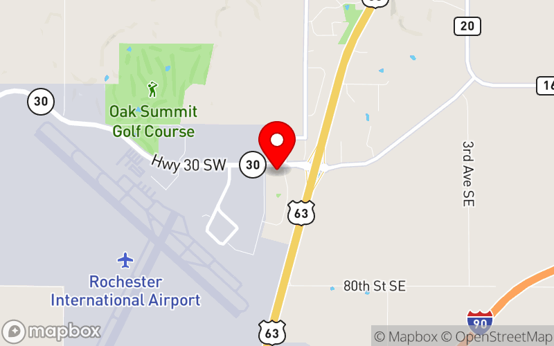 Map for Be Kind to Your Mind at 7333 Airport View Dr. SW, Rochester, MN