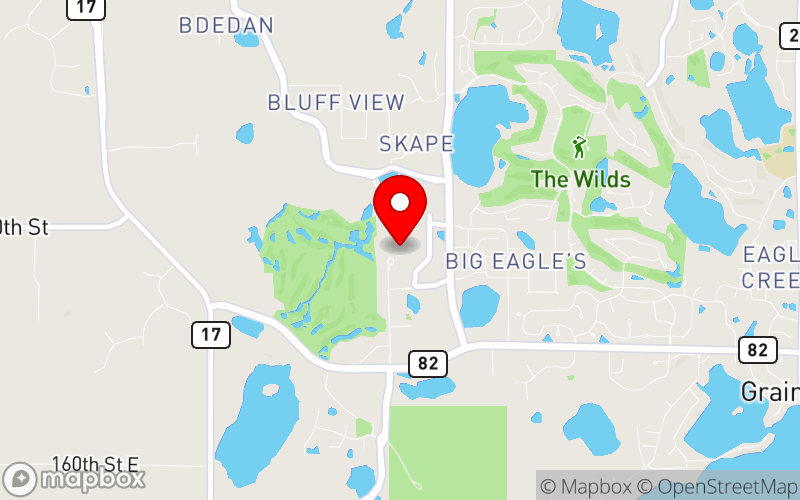 Map for 2025 Great Lakes Opioid Conference – Journeying Toward Wellness at 2400 Mystic Lake Blvd, Prior Lake, MN 55372