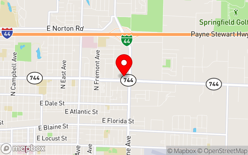 Map for 2025 Annual Conference: Hot Topics & Hard Cases at 2431 N Glenstone Ave, Springfield, MO