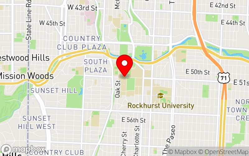 Map for Annual Empowerment Conference at 5100 Cherry Street, Kansas City, MO 64112 Map for Annual Empowerment Conference at 5100 Cherry Street, Kansas City, MO 64112