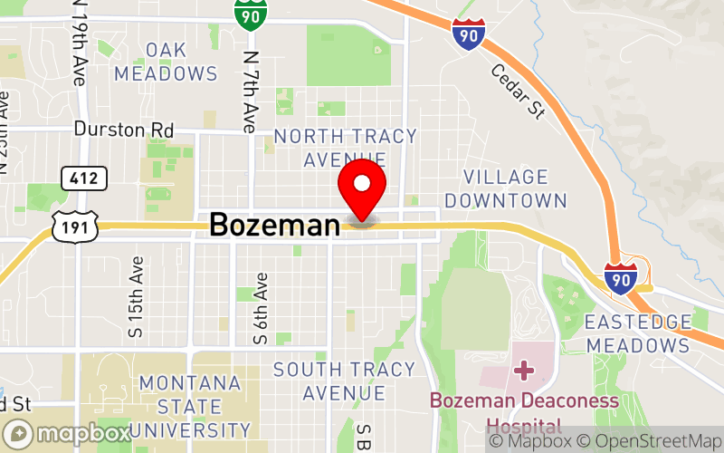 Map for 2025 Western Regional JTAT at Montana State University, Bozeman, MT, United States
