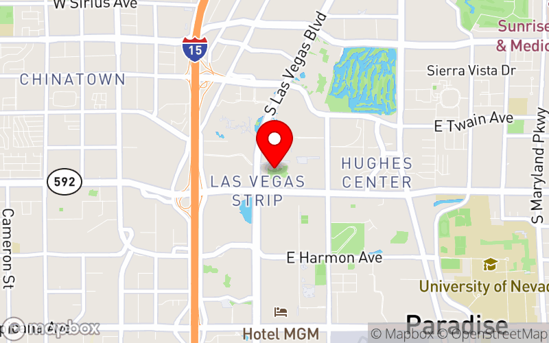 Map for 2025 AMHCA Annual Conference at 3555 Las Vegas Blvd S, Las Vegas, NV 89109-8901