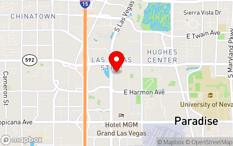 Map for NPA Psychopharmacology Update™ 2025 at 3655 S Las Vegas Blvd, Las Vegas, NV 89109