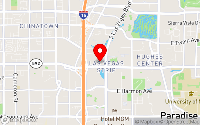 Map for 2025 Behavioral Health Management Conference at 3570 Las Vegas Blvd South, Las Vegas, NV 89109