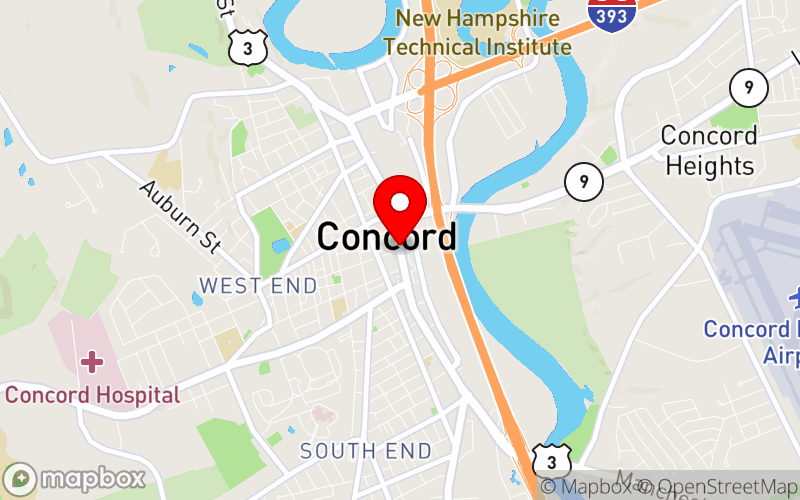 Map for 2025 Annual Conference at DoubleTree Inn by Hilton, Concord, NH Map for 2025 Annual Conference at DoubleTree Inn by Hilton, Concord, NH