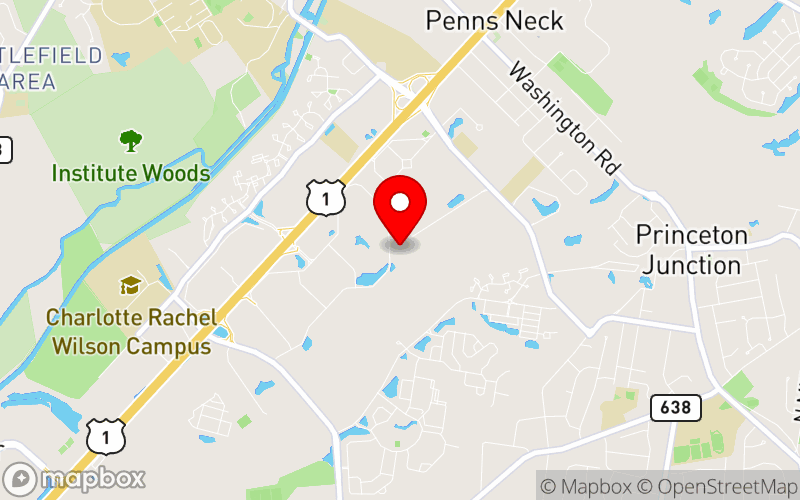 Map for Navigating Transitions with Faith and Resilience: Asian American Mental Health Across Life Stages at Stuart Hall, Princeton, NJ 08540, United States