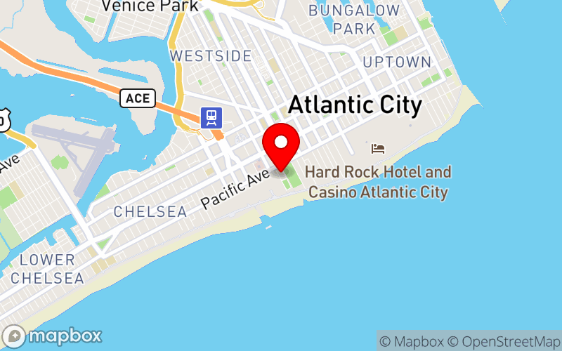 Map for 2025 MDT Conference: Protect & Prevent at 123 S Indiana Ave, Atlantic City, NJ 08401, United States Map for 2025 MDT Conference: Protect & Prevent at 123 S Indiana Ave, Atlantic City, NJ 08401, United States
