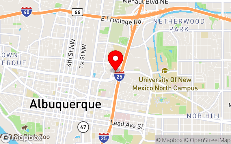 Map for NMBHPA 6th Annual Conference on Behavioral Health at 1000 Woodward Pl NE, Albuquerque, NM 87102