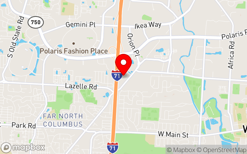 Map for AFCC Ohio Innovations Conference 2025 at 9200 Worthington Rd Ste 400, Westerville, OH 43082, USA