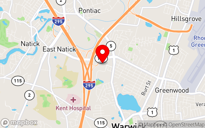 Map for 2025 Annual Conference & Trade Show at 801 Greenwich Ave, Warwick, RI 02886, United States
