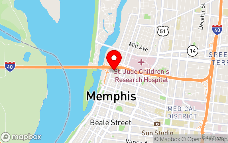 Map for Midsouth Annual Trauma and Addiction Conference at 255 N. Main Street, Memphis, Tennessee 38103, United States