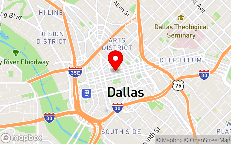 Map for 2025 Functional Neurological Disorder Virtual Symposium: FND Across the Lifespan at Dallas, TX, United States