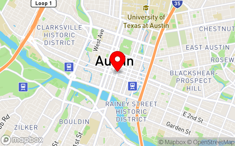 Map for AABH 56th Annual Training Conference at The University of Texas at Austin, Austin, TX