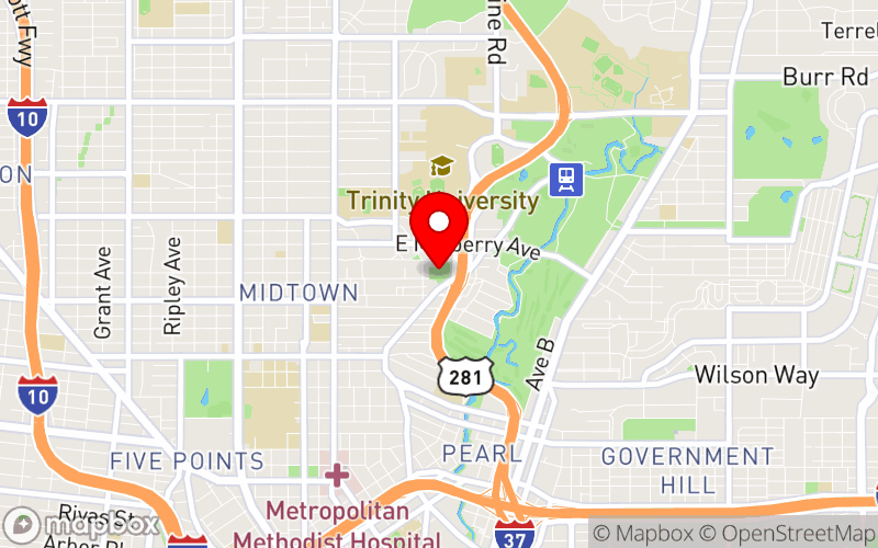 Map for 2025 Workplace Mental Health Summit at 3233 North Saint Mary’s Street, San Antonio, Texas 78212