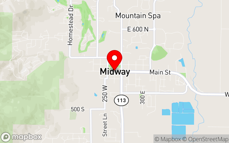 Map for 2025 Wilderness Symposium and Utah Regional Conference at Midway, UT, United States