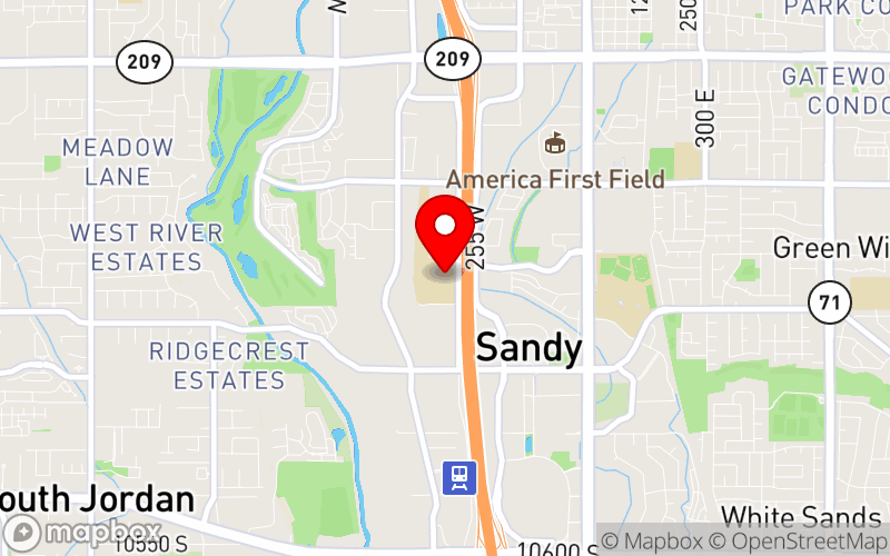 Map for 2025 UMHCA Annual Conference at 9750 South 300 West, Sandy, Utah