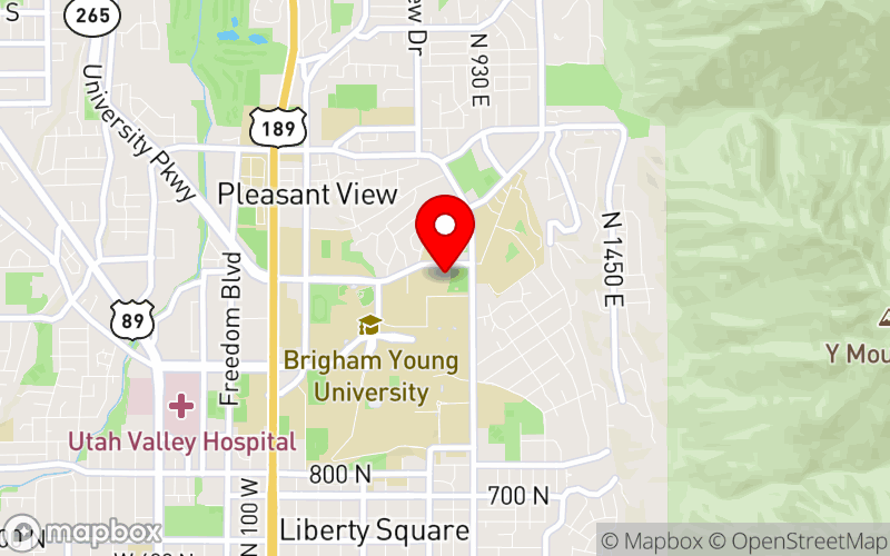 Map for BYU Life After Loss Conference at 770 E University Pkwy, Provo, UT 84602