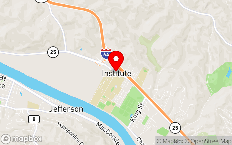 Map for WV Higher Education Suicide Prevention Conference at James C. Wilson University Union, Room 134, Institute, WV