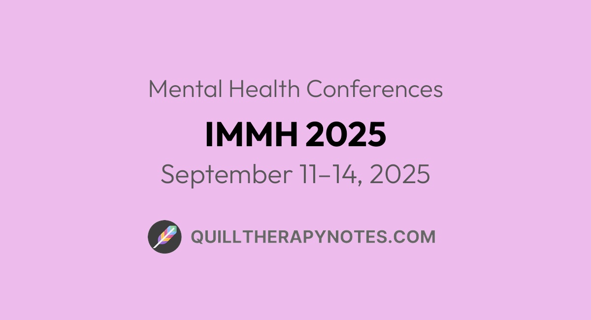 Immh 2025 quill therapy notes